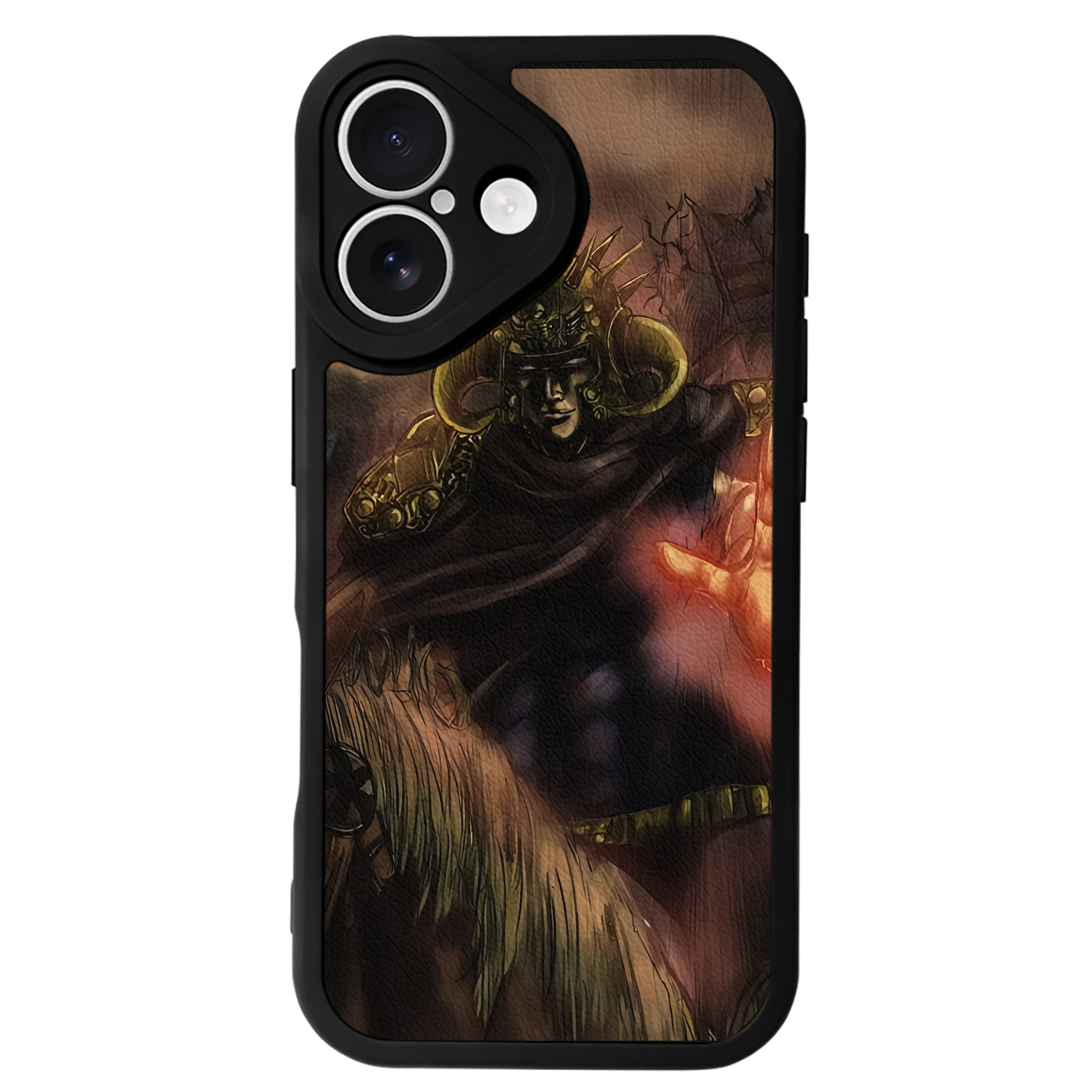 （画像用） 北斗の拳 Fist of the North Star 【iPhone 16シリーズ対応】シリコンスマホケース（レザー調） 材質：シリコン